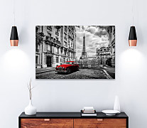 Obraz Red car in Paris 1733